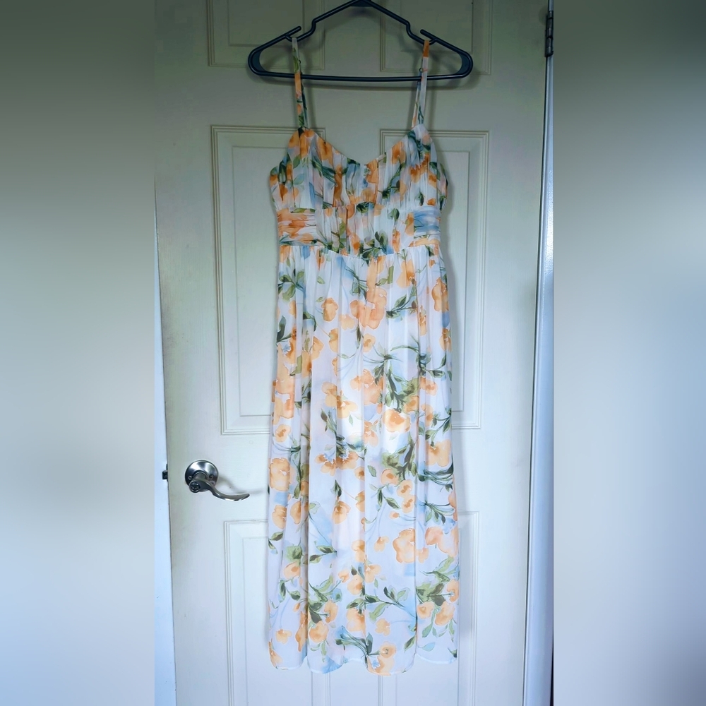 Floral Chiffon Party Dress